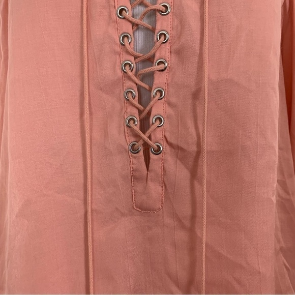 The Jetset Diaries Delta Lace Up Top Blouse - Picture 5 of 15